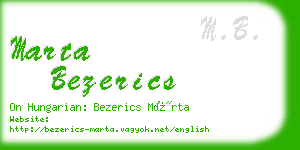 marta bezerics business card